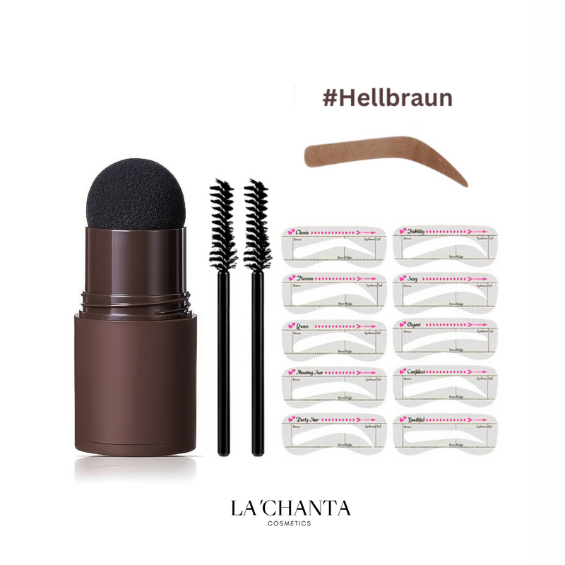 LA 'CHANTA Hellbraun Augenbrauenstempel Kit